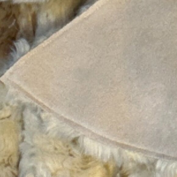 Adrienne Landau SZ M Reversible Fur & Suede Kimono Style Coat Chic Luxury Unique - Picture 10 of 15